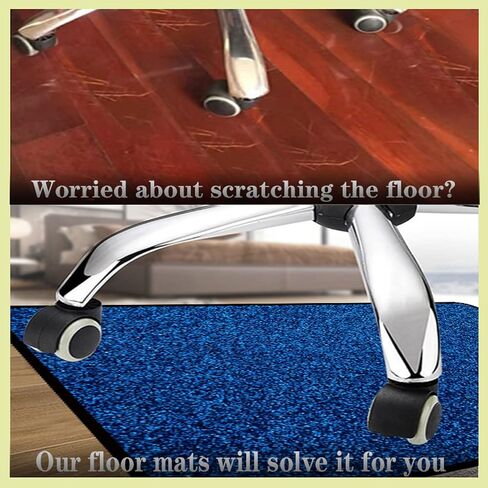 Desk Chair Mat for Hardwood Floors Non Slip Office Chair Mat Gaming Chair Floor Protector Computer Chair Rug 120X160cm in Saudi Arabia