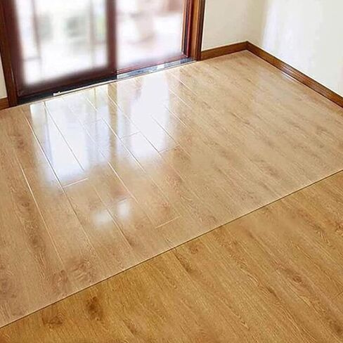 Clear PVC Desk Chair Mat Non Slip Floor Rug Pad Waterproof Tabletop Cover 1.5mm Thick 110cm for Office and Home Use in Saudi Arabia