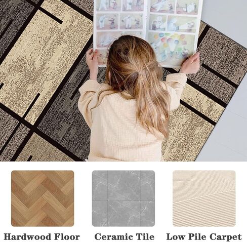 Hardwood Floor Office Chair Mat Anti Slip Scratch Resistant Floor Protection Mat for Computer Gaming Rolling Chair Multi Purpose Desk Chair Mat Low Pile Carpet Floor Protector 120 x 160 cm in Saudi Arabia