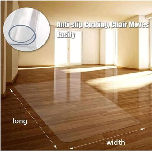Waterproof Vinyl Floor Protector Mat for Hardwood/Tile Floor Extra Long Clear Runner Rug 2mm Thick 80/100/120cm Wide 100% Waterproof Ideal for Hallway Carpet Protection in Saudi Arabia