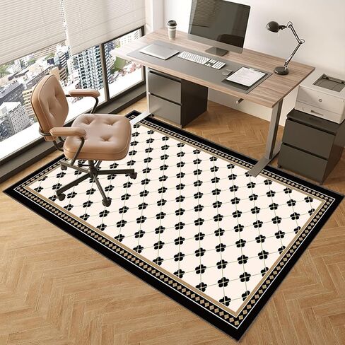 Hardwood Floor Desk Chair Mat Office Chair Floor Protection Mat for Computer Gaming Rolling Chair Mat for Low Pile Carpet Multi Purpose Floor Protector Anti Slip & Scratch Resistant 100 x 14 in Saudi Arabia