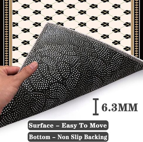 Hardwood Floor Desk Chair Mat Office Chair Floor Protection Mat for Computer Gaming Rolling Chair Mat for Low Pile Carpet Multi Purpose Floor Protector Anti Slip & Scratch Resistant 100 x 14 in Saudi Arabia