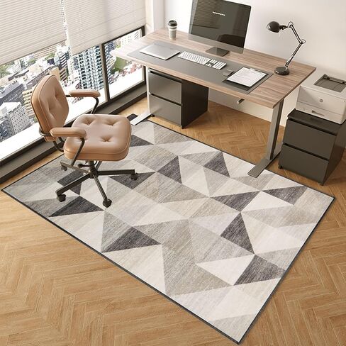 Non Slip Office Chair Mat 140 x 160 cm Hardwood Floor Protector for Desk Chair Gaming Chair Mat for Wooden Floors Computer Chair Rug for Home and Office in Saudi Arabia