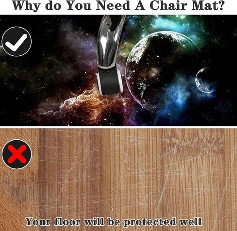 Premium Office Chair Mat for Carpet and Hardwood Floor Non Slip 120 x 160 cm Gaming Chair Mat Protector for Office Chair Desk Comter Rolling Chair Mat Ideal for Home Office and Gaming Room in Saudi Arabia