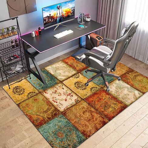 Hardwood Floor Chair Mat for Office Desk Gaming Rolling Chair 120 x 160 cm Multi Purpose Floor Protector Anti Slip and Scratch Resistant Low Pile Carpet Protection in Saudi Arabia