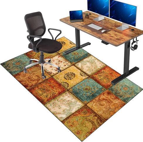 Hardwood Floor Chair Mat for Office Desk Gaming Rolling Chair 120 x 160 cm Multi Purpose Floor Protector Anti Slip and Scratch Resistant Low Pile Carpet Protection in Saudi Arabia