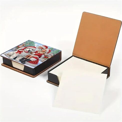 Flower Diamond Painting Kit Note Box,Memo Paper Storage Box Diamonds Art,Sticky Note Holder Diamond Art,Diamond Painting Memo Pad For Office Desk. (Flower2) in Saudi Arabia