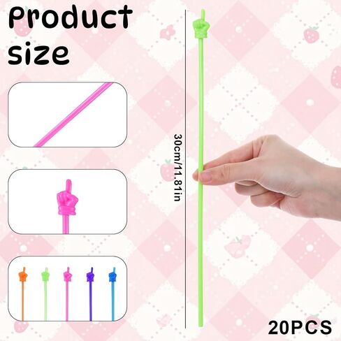 20 Pcs Pointer Finger Stick, Teacher Finger Pointer for Classroom Reading Pointers for Kids Mini Hand Point Reading Pen Hand Pointing Sticks for Classroom Student Teacher Presenter Must Haves Supplies in Saudi Arabia