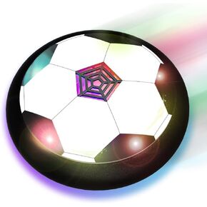 ألعاب أطفال DOUEUREL LED تحوم كرة القدم، هدايا للأولاد والبنات 3 4 5 6 7 8-12 سنة، كرة قدم تعمل بالطاقة الهوائية لعبة داخلية وخارجية