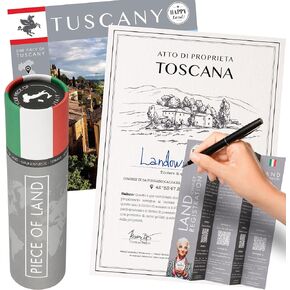 happylandgifts® Piece of Tuscany (Italy) | Gift Box with Certificate | Italian Gift Ideas