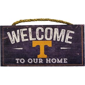 Fan Creations Tennessee Volunteers 12" x 6" Distressed Welcome to Our Home Wood Sign