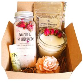 Beets and Apples Bridesmaid Proposal Gifts, Bridesmaid Proposal Gifts Sets, Will you be my Bridesmaid Gift, Rose Spa Basket, Ask Bridesmaid Box, Bridesmaid Handmade in USA (Bridesmaid)