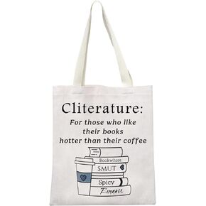 MEIKIUP Literature Reader Tote Bag - Smut Book Lover Gift - Spicy Book Lover Gift Shoulder Bag