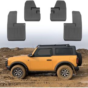 واقيات الطين من BEEGROW لملحقات Ford Bronco 2021 2022 2023 2024 2/4 باب، لا توجد حاجة للحفر، مصدات أمامية وخلفية 4 قطع (غير مناسبة Bronco Sport) in Kuwait
