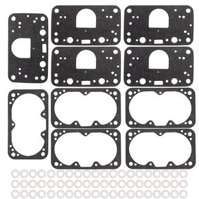 8-2000QFT Carburetor rebuil kit Gasket Assembly Fit for Holley 8-2000 M2300 4150 Carburetor. 8-2000QFT Gasket kit for Holley 4150 Carburetor Jet kit Repalce 8-2000QFT (Red)