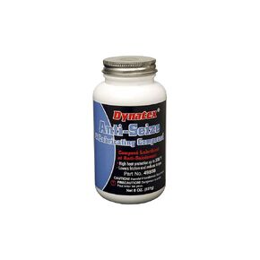Dynatex 49558 Industrial Aluminum Anti-Seize and Lubricating Compound Paste, 8 oz Brush Top Bottle, -60 to 2000 Degree F, Silver Grey