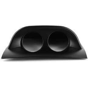 Universal Dashboard Gauge Holder, ABS 2in Dash Gauge Pod Dual Hole Car Meter Mount Holder Bracket(Carbon Fiber Style)