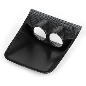 Universal Dashboard Gauge Holder, ABS 2in Dash Gauge Pod Dual Hole Car Meter Mount Holder Bracket(Carbon Fiber Style)
