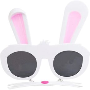Soochat Easter Bunny Glasses Bunny Eyeglasses Pink Bunny Sunglasses Halloween Party Supplies Photo Props Accessory