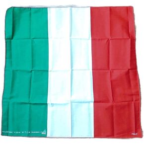 Italy National Flag Head Wrap Dusk Mark Bandana Scarf Handkerchief, 20 inches