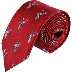 Trafalgar Men's Comet the Reindeer Novelty Silk Necktie