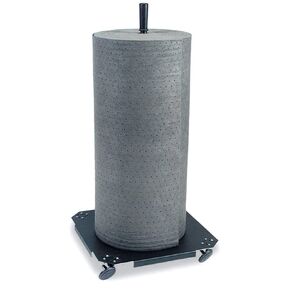 New Pig Mobile Absorbent Mat Roll Holder | Portable & No-Tip | Easily and Conveniently Holds Mat Rolls Up to 36" W x 20" Dia | GEN249