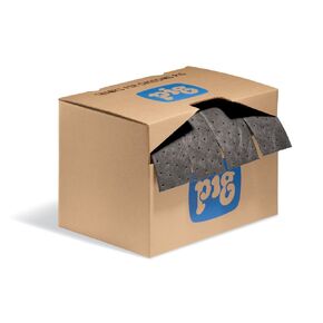 New Pig Rip-&-Fit Absorbent Mat Roll in Dispenser Box - 15" x 60' Heavyweight Mat Roll - Absorbs up to 7.8 Gallons - MAT242