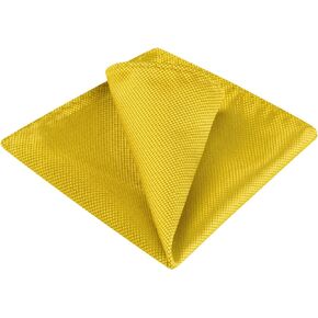 Allegra K Men's Pocket Squares Solid Color Classic Textured Handkerchiefs for Wedding Business