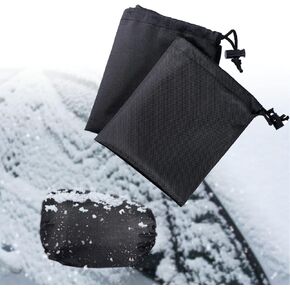 jeseny Pack-1 Rear Windshield Snow Cover, Back Window Frost Cover Offers Complete Protection from Snow, Ice and Other Winter Debris, Fits for Most SUVs/Vans (Silver#XD006/55"*31.5")