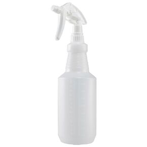 Winco 28 Ounce Professional Spray Bottle with Adjustable Nozzle, White