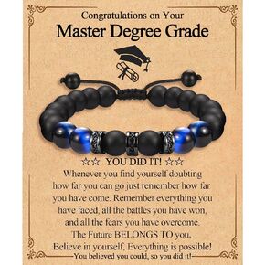 2024 Graduation Gifts for Him Boys Men High School/Kindergarten/Preschool/ 5th 6th 8th Grade/College/Master Degree/Middle School Graduation Gifts Bracelet for Son Grandson Nephew Boyfriend Friend