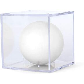 Square Acrylic Display Case | Guys Lacrosse Ball Holder | Single