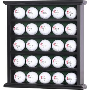 DisplayGifts Golf Gifts Golf Ball Display Case Wall Rack Cabinet, NO Door