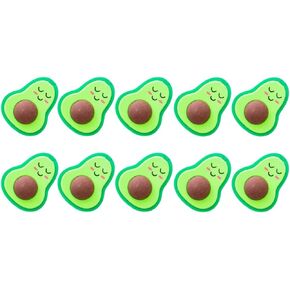 NUOBESTY 18pcs Avocado Eraser Mini Pencil Erasers Miniature Food Erasers Birthday Party Goodie Bag Erasers for Pencils Children Gifts Kids Food Gifts Students Stationery Cute TPR 3D Paint