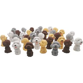 Exasinine 36Pcs Animal Pencil Erasers Toppers, Pencil Eraser Tops, Poodle Eraser Dog Shape Eraser Desk Pet Erasers for Children Gift Prizes in Kuwait