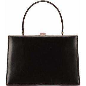 Waiyqju Clip Closure Luxury Genuine Leather Women's Handbag Temperament Age Reduction Commuter Bag