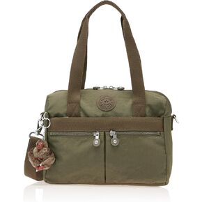 Kipling Women's Klara Handbag, Organize Accessories, Removable Shoulder Strap, Dual Carry Handles, Crinkle Nylon Bag