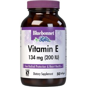 BlueBonnet Vitamin E 200 IU Mixed Softgels, 50 Count