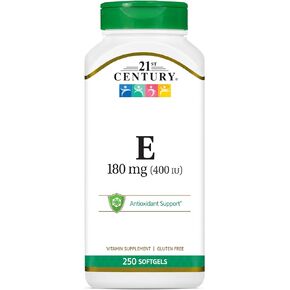 21st Century E 400 I.U. (Dl-Alpha) Softgels, 250-Count
