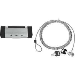 CTA Laptop & Tablet Cable Lock with Universal Metal Plate - Secure K-Slot Lock Laptops and Tablets Via Adhesive Lock - Laptops & Add-Ons
