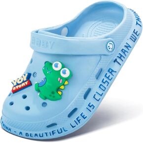 Virando Kid's Clogs Slides Boys Girls Slippers Beach Sandals Garden Shoes with Cute 3D-DIY Decorations(Toddler/Little/Big Kids)