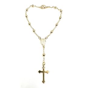 SIFRIMANIA Small Rosary Bracelet for Women Miraculous Medal Catholic Jewelry
