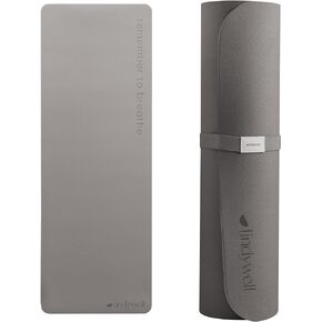 Lindywell Pilates Yoga Workout Mat Non Slip 6mm, 8mm, 10mm Thick - 6ft x 26in - Enhanced Support, Stability & Comfort In Workouts & Stretching - Exercise Yoga Mat Perfect Your Poses and Moves