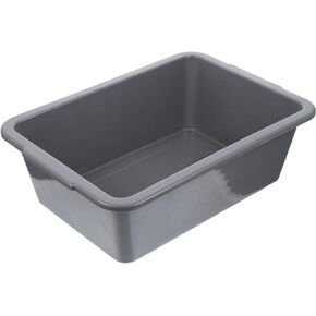 CAXUSD White Boxes Plastic Wash Basin White Storage Bins Restaurant Commercial Bus Box Multipurpose Bus Tub Wash Basin Tub Car Storage Box Dishwashing Box Storage Basket Grey