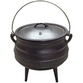 Cuisiland 8.6QT Pre-seasoned Cast Iron Potjie pot