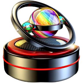 EAONITU Car Decoration Solar Spin Car Dashboard Decorations Automotive Interior Decoration Gifts Home Office Decor (Red)