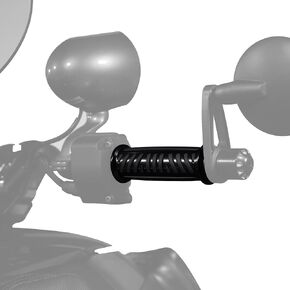 Show Chrome Combat Grips For Can-Am Ryker Black Billet Aluminum Ryker 600, 900, Rally, Sport, Non Slip Ergonomic 17-455BK