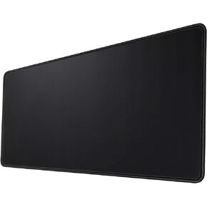 HIHUHEN Gaming Mouse Mat/Mouse Pad 23.6x11.8x0.12Inch | XXL Mouse pad | Table mat/Large Size | Improved Precision and Speed | Rubber Base for Stable Grip on Smooth Surfaces Non-Slip (60x30Black004)