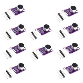 10pcs Electret Microphone Amplifier MAX4466 Module Adjustable Gain Blue Breakout Board
