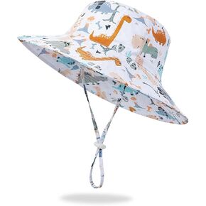 BIKINX Baby Sun Hat طفل صغير دلو قبعة واسعة حافة قبعات الشاطئ للأطفال UPF 50+ واقية من الشمس للأولاد والبنات in Kuwait